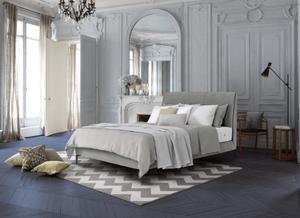 Boxspring-Polsterbett von Tréca Paris mit Kopfteil Madelaine