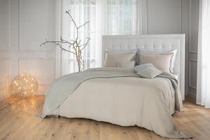 Boxspring-Polsterbett von Tréca Paris mit Kopfteil Tournelle