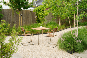 Outdoor Tisch S 1040 und Stühle S 40 von Thonet
