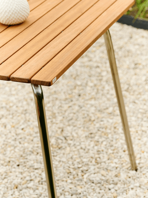 Outdoor Tisch S 1040 und Stühle S 40 von Thonet
